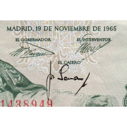 Espagne - Pick 151 - 1'000 pesetas - 19/11/1965 - Série E ou I - Etat : TTB+