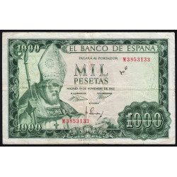 Espagne - Pick 151 - 1'000 pesetas - 19/11/1965 - Série M - Etat : TB