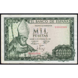 Espagne - Pick 151 - 1'000 pesetas - 19/11/1965 - Série N - Etat : TTB