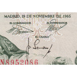 Espagne - Pick 151 - 1'000 pesetas - 19/11/1965 - Série N - Etat : TTB