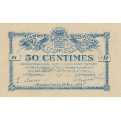 Annonay - Pirot 11-1 - 50 centimes - Série 21 - 31/08/1914 - Etat : SUP