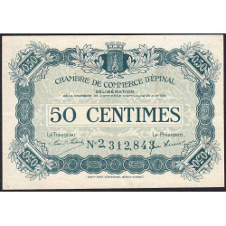 Epinal - Pirot 56-12b - 50 centimes - Chiffre 2 - 1921 - Etat : TTB+