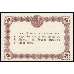 Epinal - Pirot 56-14b - 1 franc - Chiffre 3 - 1921 - Etat : NEUF