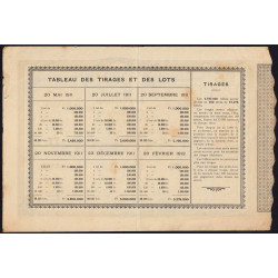 1911 - Paris - Loterie - Groupement d'Oeuvres de Bienfaisance - 20 francs - Etat : TB+