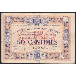 Evreux (Eure) - Pirot 57-8 - 50 centimes - 06/07/1916 - Etat : TB-