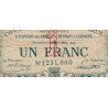 Evreux (Eure) - Pirot 57-17 - 1 franc- Chiffre 1 - 07/06/1920 - Etat : B+