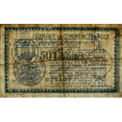 Foix - Pirot 59-5 variété - 50 centimes - 02/02/1915 - Etat : TB