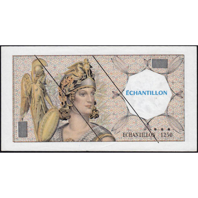 Athena à gauche - Format 100 francs DELACROIX - DIS-03-H-02 - Etat : TTB