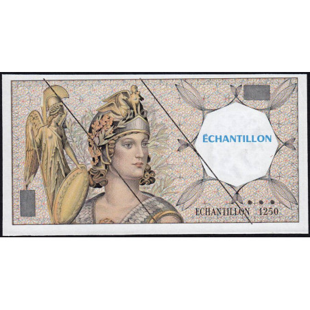 Athena à gauche - Format 50 francs QUENTIN DE LA TOUR - DIS-03-H-01 - Etat : SUP