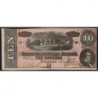 Etats Conf. d'Amérique - Pick 68 - 10 dollars - Lettre F - Série 9 - 17/02/1864 - Etat : pr.NEUF