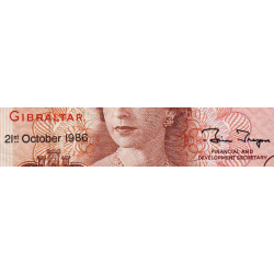 Gibraltar - Pick 20d - 1 pound - Série L - 21/10/1986 - Etat : TTB+
