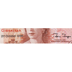 Gibraltar - Pick 20d - 1 pound - Série L - 21/10/1986 - Etat : pr.NEUF