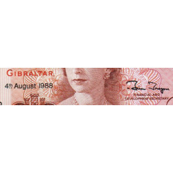Gibraltar - Pick 20e - 1 pound - Série L - 04/08/1988 - Etat : NEUF