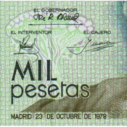 Espagne - Pick 158 - 1'000 pesetas - 23/10/1979 - Série DD - Etat : NEUF