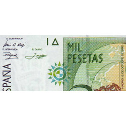 Espagne - Pick 163 - 1'000 pesetas - 12/10/1992 - Série B - Etat : NEUF