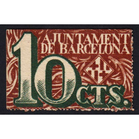 Espagne - Barcelona - Pick non rép. - 10 centimos - 02/12/1937 - Etat : NEUF