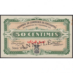 Algérie - Constantine 140-7 annulé - 1 franc - Série V 22 - 07/11/1916 - Etat : SUP