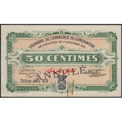 Algérie - Constantine 140-9 annulé - 1 franc - Série AG 32 - 07/11/1916 - Etat : TTB+