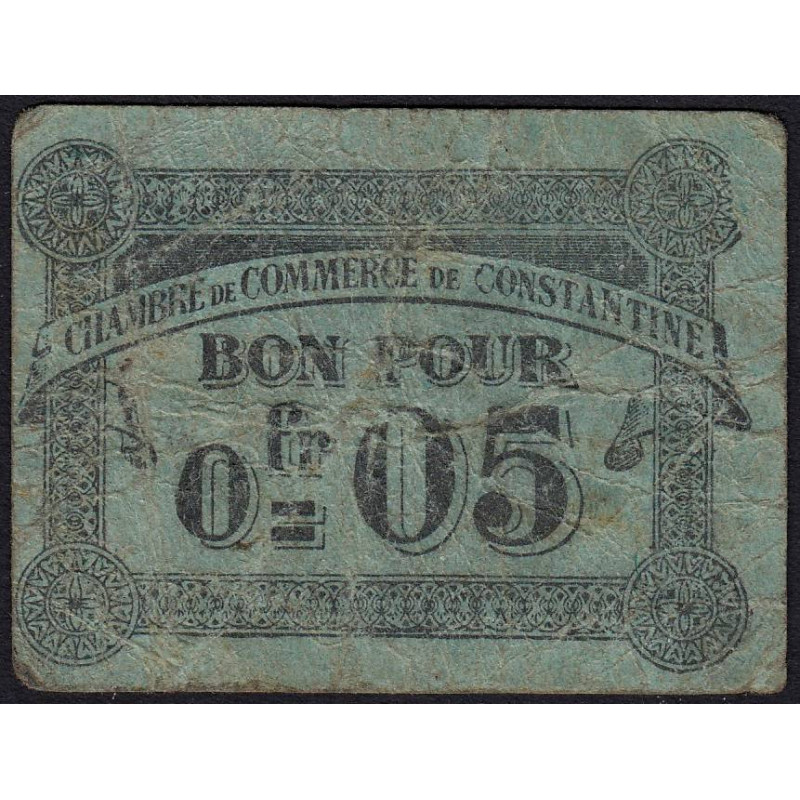 Algérie - Constantine 140-46 - 0,05 franc - 12/10/1915 - Etat : B+