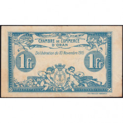 Algérie - Oran 141-8 - 1 franc - Série IV - 10/11/1915 - Etat : SUP
