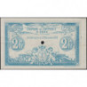 Algérie - Oran 141-17 - 2 francs spécimen - 10/11/1915 - Etat : SUP+