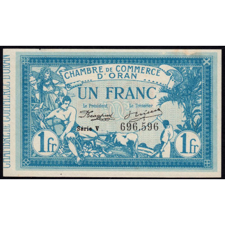 Algérie - Oran 141-20 - 1 franc - Série III - 1918 - Etat : SUP