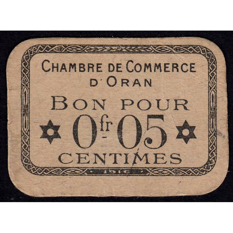 Algérie - Oran 141-50 - 0,05 franc - 1916 - Etat : SUP