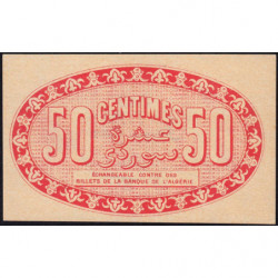 Algérie - Alger 137-11 - 50 centimes - Série P.39 - 25/06/1919 - Etat : pr.NEUF