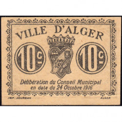 Algérie - Alger 3 (variété) - 10 centimes - 24/10/1916 - Etat : SPL