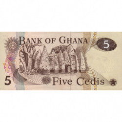 Ghana - Pick 15b_2 - 5 cedis - Série T/1 - 04/07/1977 - Etat : pr.NEUF