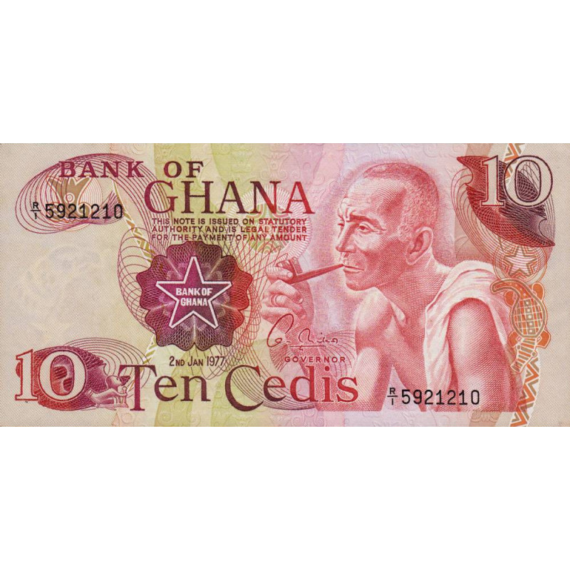 Ghana - Pick 16e - 10 cedis - Série R/1 - 02/01/1977 - Etat : NEUF