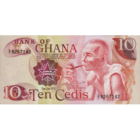 Ghana - Pick 16f - 10 cedis - Série S/1 - 02/01/1978 - Etat : pr.NEUF