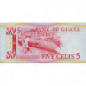 Ghana - Pick 19b - 5 cedis - Série AM - 02/01/1980 - Etat : NEUF