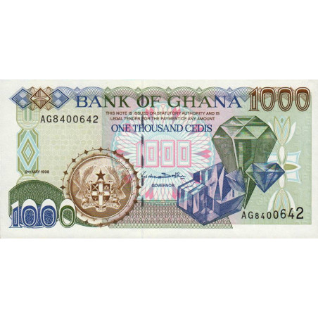Ghana - Pick 32c - 1'000 cedis - Série AG - 02/05/1998 - Etat : NEUF