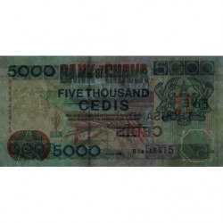 Ghana - Pick 34e - 5'000 cedis - Série BX - 01/07/2000 - Etat : TTB