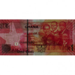 Ghana - Pick 37c_1 - 1 cedi - Série DP - 06/03/2010 - Etat : NEUF