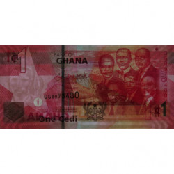 Ghana - Pick 37f - 1 cedi - Série GG - 01/07/2015 - Etat : NEUF