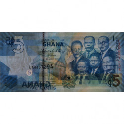 Ghana - Pick 38b - 5 cedis - Série LX - 06/03/2010 - Etat : NEUF