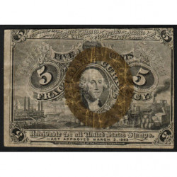 Etats Unis d'Amérique - Pick 101a - 5 cents - 2e émission - 03/03/1863 - Etat : TTB