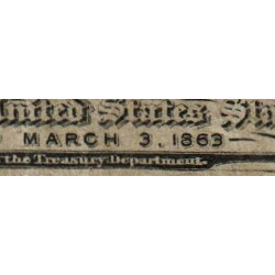 Etats Unis - Pick 101a - 5 cents - 2e émission - 03/03/1863 - Etat : TTB