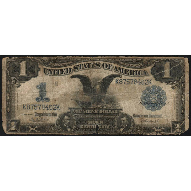 Etats Unis - Pick 338c_4 - 1 dollar Série K K - 1899 - Etat : AB