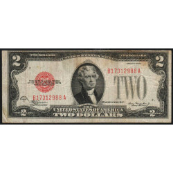 Etats Unis - Pick 378c - 2 dollars - Série B A - 1928 C - Etat : TB