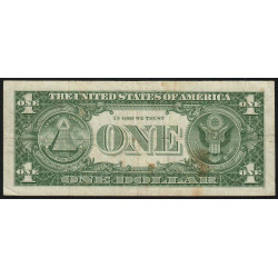 Etats Unis - Pick 419a - 1 dollar - Série B A - 1957 A - Etat : TB