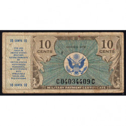 Etats Unis d'Amérique - Militaire - Pick M16 - 10 cents - Séries 472 - 22/03/1948 - Etat : TB