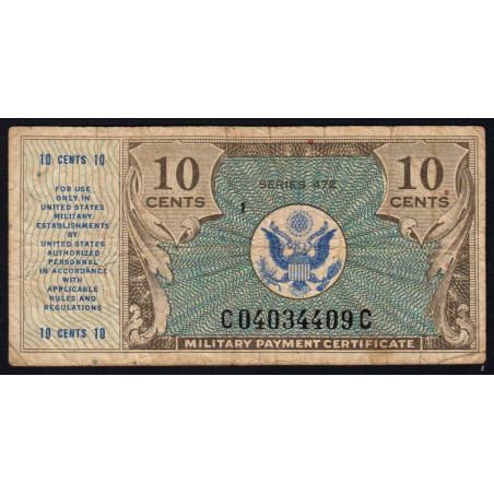 Etats Unis - Militaire - Pick M16 - 10 cents - Séries 472 - 22/03/1948 - Etat : TB