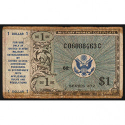 Etats Unis d'Amérique - Militaire - Pick M19 - 1 dollar - Séries 472 - 22/03/1948 - Etat : B