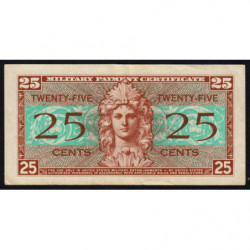 Etats Unis - Militaire - Pick M31 - 25 cents - Séries 521 - 25/05/1954 - Etat : TTB-