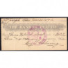 Etats Unis - Chèque - Bank of Beattle - 1907 - Etat : TB