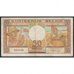 Belgique - Pick 133b - 50 francs - Série K 06 - 03/04/1956 - Etat : TB