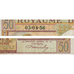 Belgique - Pick 133b - 50 francs - Série K 06 - 03/04/1956 - Etat : TB